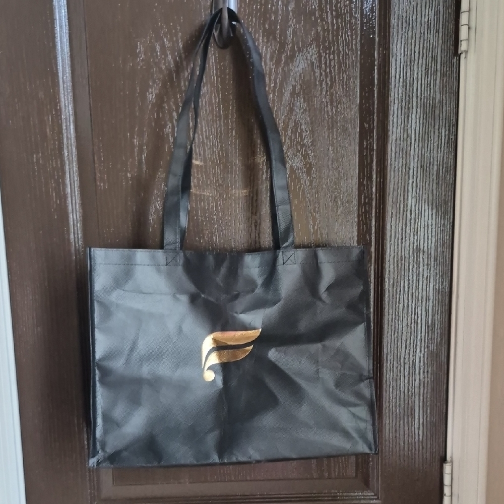 Fabletics Black Tote with Gold Logo